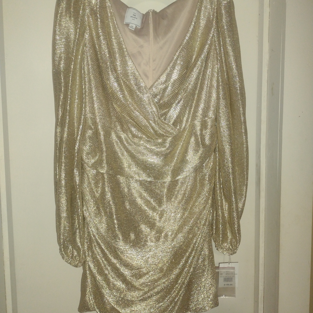 Gold Metallic Dress